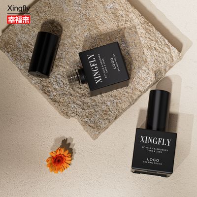 ราคาดี ขวดแก้วเปล่าสำหรับยาทาเล็บขนาด 23 มล. สีที่กำหนดเอง เจล UV ดีไซน์กระจกสี ออนไลน์