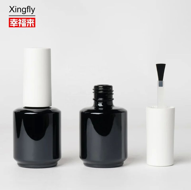 หมวกด้วยแปรง 5 มิลลิลิตร กระปุกเล็บ สีหลายสี
