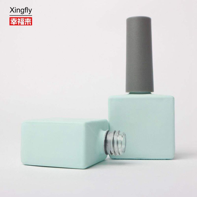 กระป๋องแก้วเล็บว่างเรียบ 14 มิลลิลิตร สีที่กําหนดเอง กระป๋องเล็บส่วนตัว UV Gel
