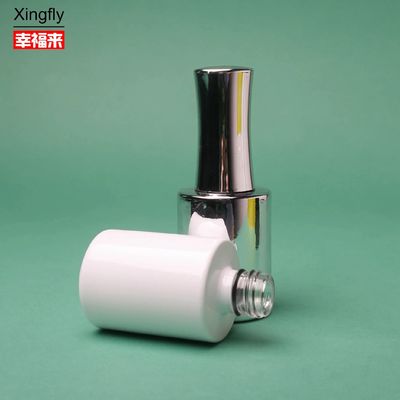 แก้ว 15 มิลลิตร กระป๋องเล็บเล็บ ทําตามสั่ง UV Coating With Brush And Cap