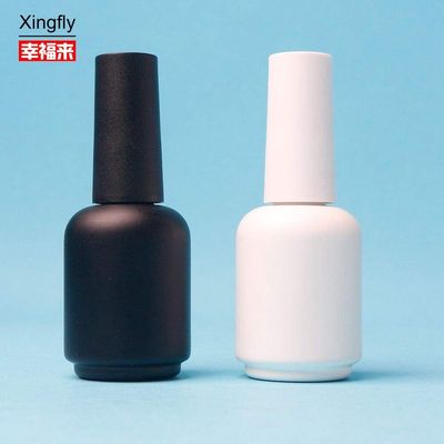กระป๋องแก้ว 11 มิลลิลิตรกลม สีขาว สีดํา ยูวีเจล ข้างว่าง สีเล็บ กระป๋องแก้ว